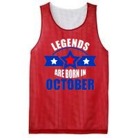 Legends Are Born in October Stars Mesh Reversible Basketball Jersey Tank