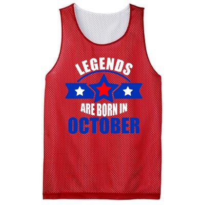 Legends Are Born in October Stars Mesh Reversible Basketball Jersey Tank