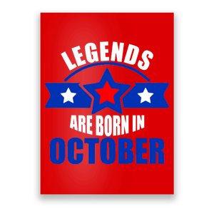 Legends Are Born in October Stars Poster