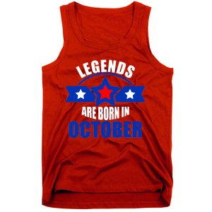 Legends Are Born in October Stars Tank Top