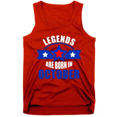Legends Are Born in October Stars Tank Top