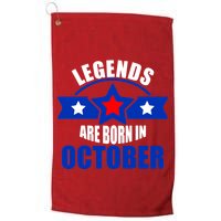 Legends Are Born in October Stars Golf Towel