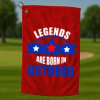 Legends Are Born in October Stars Golf Towel