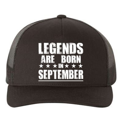 Legends Are Born In September Birthday Yupoong Adult 5-Panel Trucker Hat