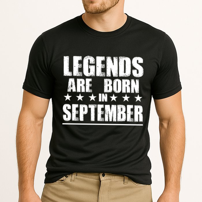 Legends Are Born In September Birthday Cooling Performance Crew T-Shirt