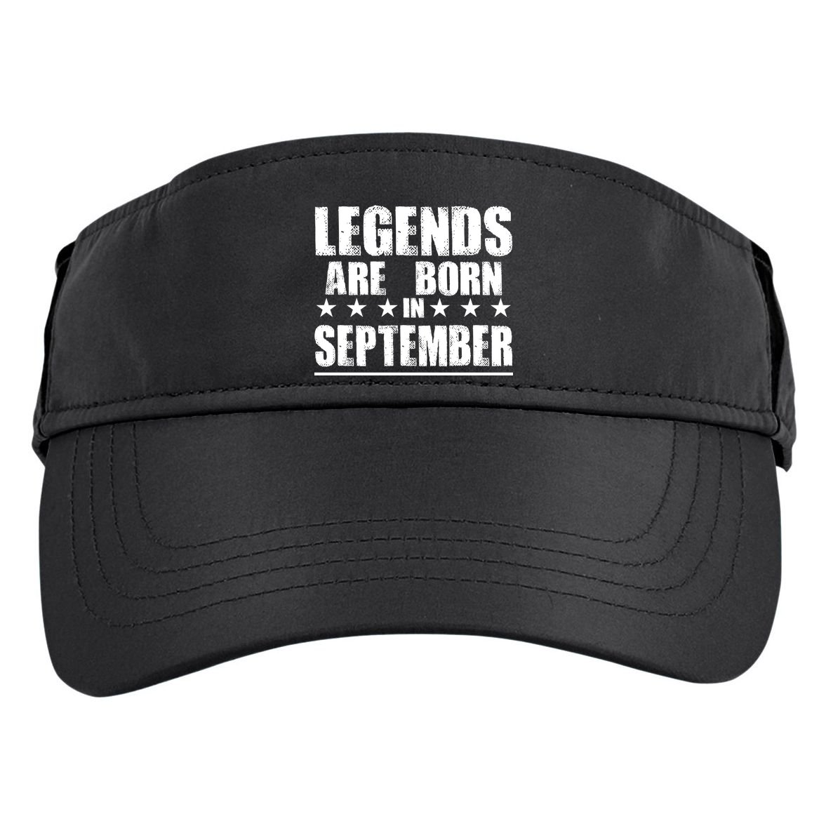 Legends Are Born In September Birthday Adult Drive Performance Visor