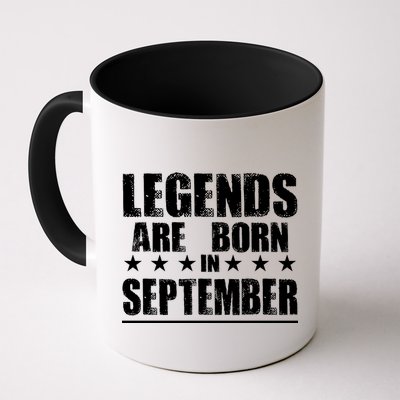 Legends Are Born In September Birthday Mug