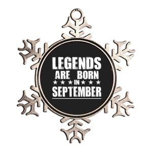 Legends Are Born In September Birthday Metallic Star Ornament