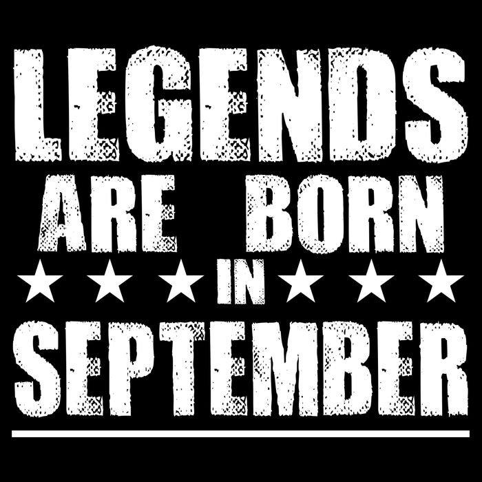 Legends Are Born In September Birthday Baby Bodysuit
