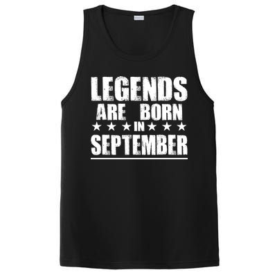 Legends Are Born In September Birthday PosiCharge Competitor Tank