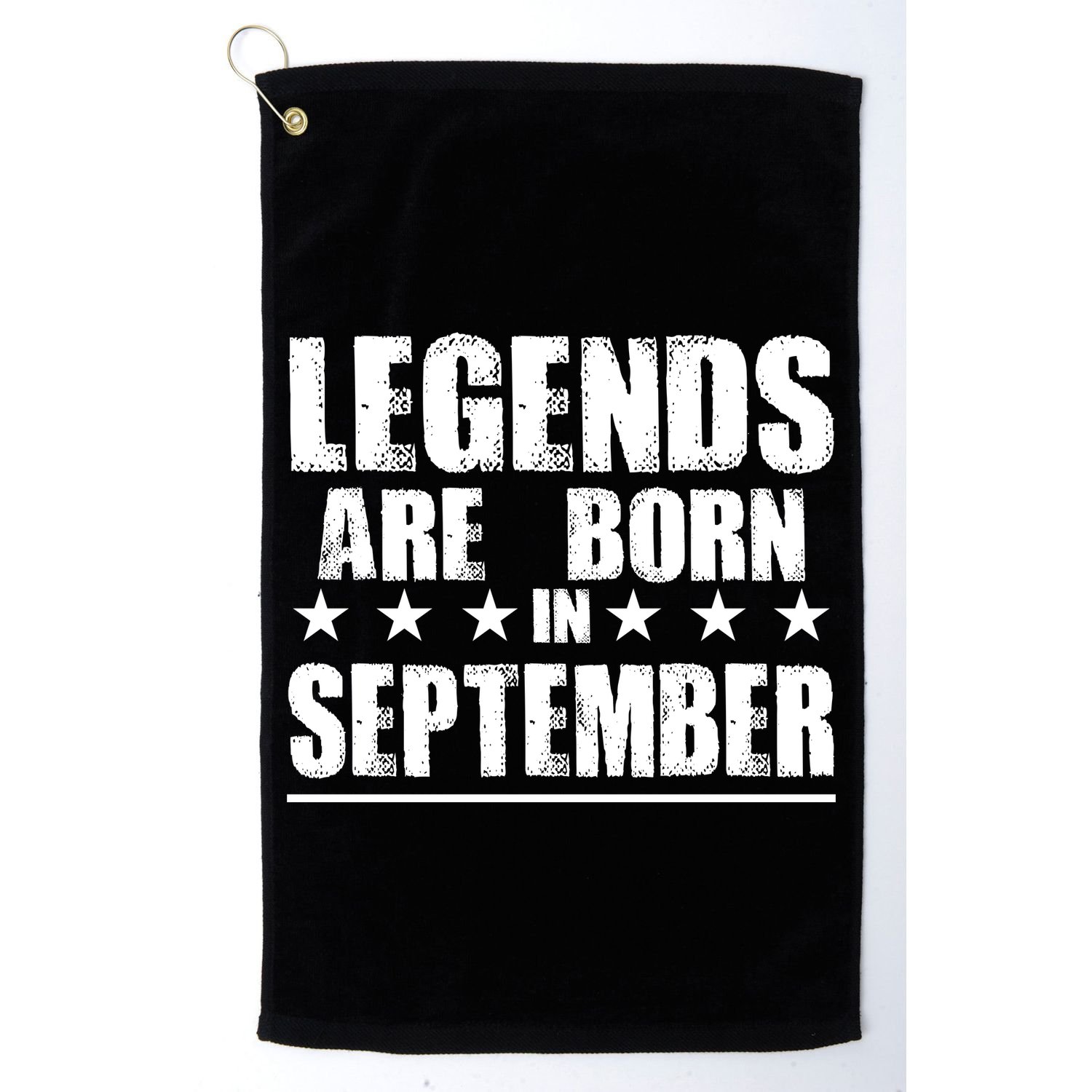 Legends Are Born In September Birthday Golf Towel