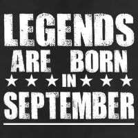 Legends Are Born In September Birthday Golf Towel