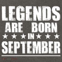 Legends Are Born In September Birthday Cotton Canvas Backpack