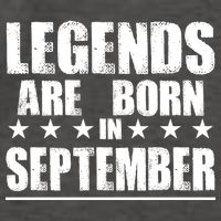 Legends Are Born In September Birthday Vector Backpack