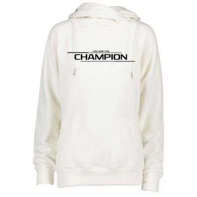 Legends Gaming You Are the Champion Womens Funnel Neck Pullover Hood