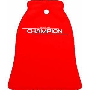 Legends Gaming You Are the Champion Ceramic Bell Ornament