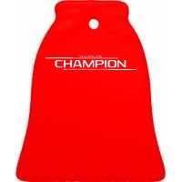 Legends Gaming You Are the Champion Ceramic Bell Ornament