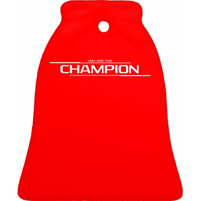 Legends Gaming You Are the Champion Ceramic Bell Ornament