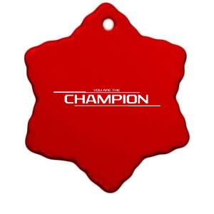 Legends Gaming You Are the Champion Ceramic Star Ornament