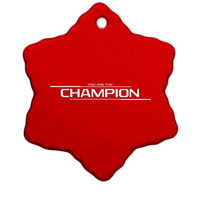 Legends Gaming You Are the Champion Ceramic Star Ornament