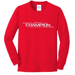 Legends Gaming You Are the Champion Kids Long Sleeve Shirt