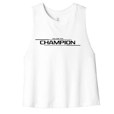 Legends Gaming You Are the Champion Women's Racerback Cropped Tank