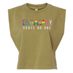 Lgbt Equality Hurts No One Pride Human Rights Garment-Dyed Women's Muscle Tee