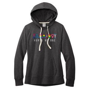 Lgbt Equality Hurts No One Pride Human Rights Women's Fleece Hoodie