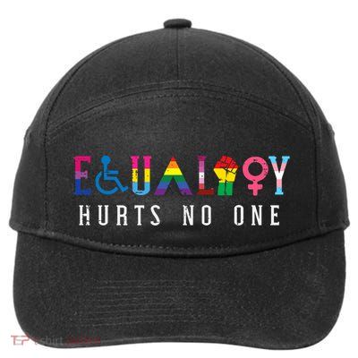 Lgbt Equality Hurts No One Pride Human Rights 7-Panel Snapback Hat
