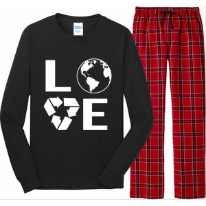 Love Earth Happy Earth Day Save Earth Gift Long Sleeve Pajama Set