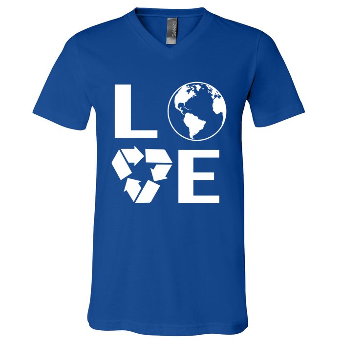 Love Earth Happy Earth Day Save Earth Gift V-Neck T-Shirt