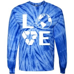 Love Earth Happy Earth Day Save Earth Gift Tie-Dye Long Sleeve Shirt