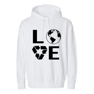 Love Earth Happy Earth Day Save Earth Gift Garment-Dyed Fleece Hoodie