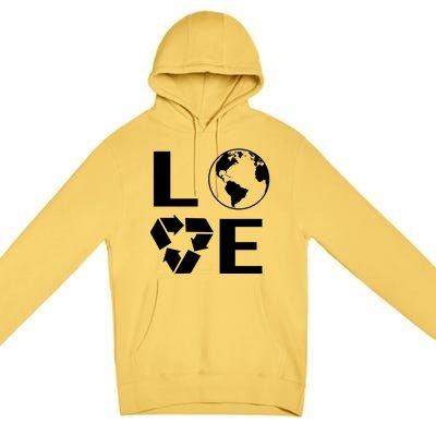 Love Earth Happy Earth Day Save Earth Gift Premium Pullover Hoodie