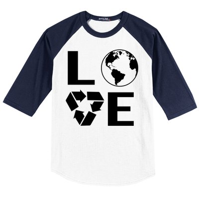 Love Earth Happy Earth Day Save Earth Gift Baseball Sleeve Shirt