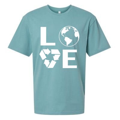 Love Earth Happy Earth Day Save Earth Gift Sueded Cloud Jersey T-Shirt