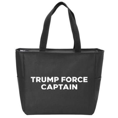 Limited Elizabeth Helgelien Wearing Trump Force Captain Zip Tote Bag