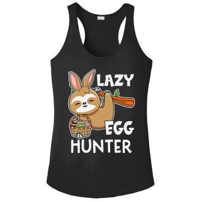 Lazy Egg Hunter Sloth Happy Easter Day Gift For Toodler kids Ladies PosiCharge Competitor Racerback Tank