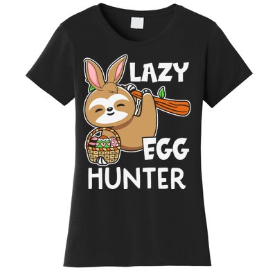 Lazy Egg Hunter Sloth Happy Easter Day Gift For Toodler kids Women's T-Shirt