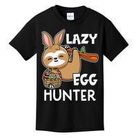 Lazy Egg Hunter Sloth Happy Easter Day Gift For Toodler kids Kids T-Shirt