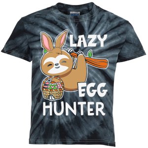 Lazy Egg Hunter Sloth Happy Easter Day Gift For Toodler kids Kids Tie-Dye T-Shirt