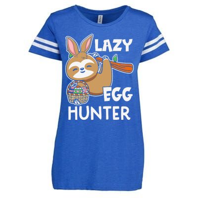 Lazy Egg Hunter Sloth Happy Easter Day Gift For Toodler kids Enza Ladies Jersey Football T-Shirt