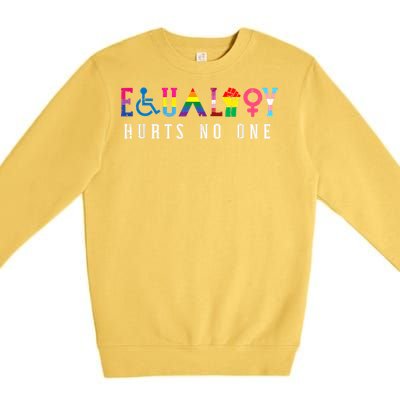 Lgbt Equality Hurts No One Pride Human Rights Premium Crewneck Sweatshirt