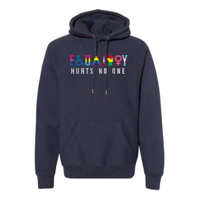 Lgbt Equality Hurts No One Pride Human Rights Premium Hoodie