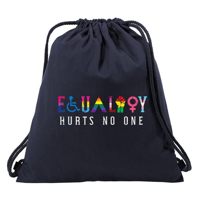 Lgbt Equality Hurts No One Pride Human Rights Drawstring Bag