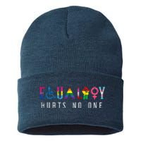 Lgbt Equality Hurts No One Pride Human Rights Sustainable Knit Beanie