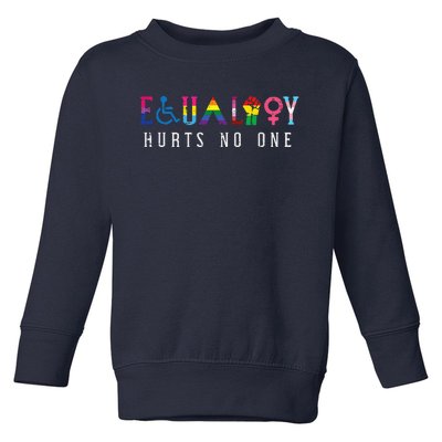 Lgbt Equality Hurts No One Pride Human Rights Toddler Sweatshirt