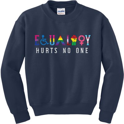 Lgbt Equality Hurts No One Pride Human Rights Kids Sweatshirt