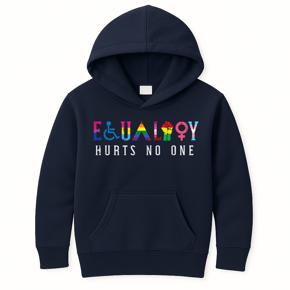 Lgbt Equality Hurts No One Pride Human Rights Kids Hoodie