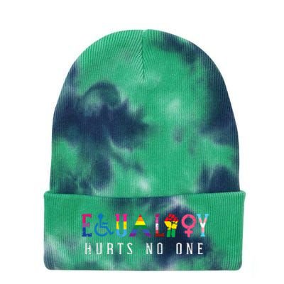 Lgbt Equality Hurts No One Pride Human Rights Tie Dye 12in Knit Beanie